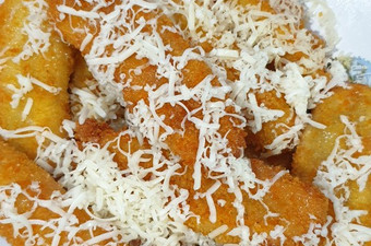 Cara Membuat Pisang goreng keju crispy Menu Enak