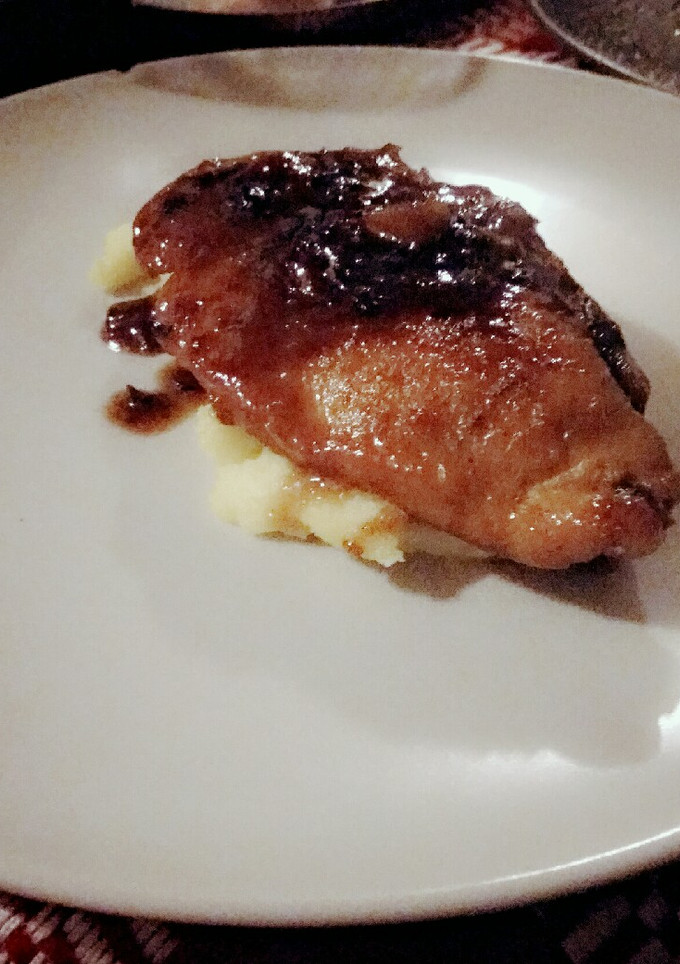 Una foto de Pechugas de pollo a la naranja