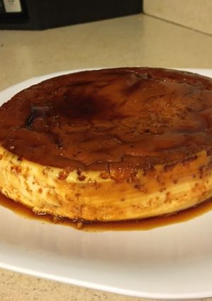 Una foto de Flan casero