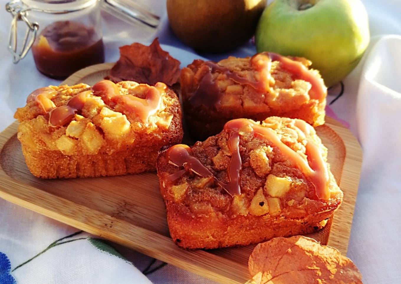 Mini cake pomme caramel