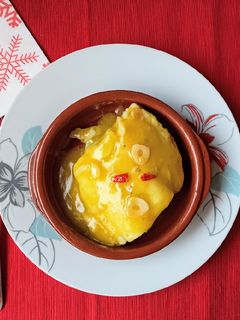 Una foto de Bacalao al pil pil