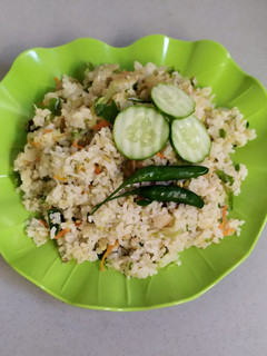 Foto resep Nasi goreng hijau