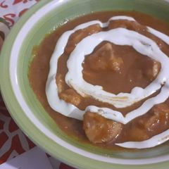 A picture of Malai chicken handi.