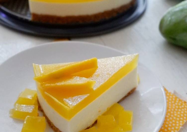 urutan Menyiapkan Mango Cheese Cake Jadi, Bisa Manjain Lidah