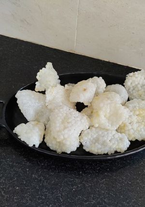 A picture of Homemade sabudana papad.