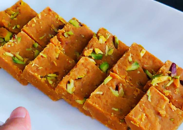 Steps to Prepare Any-night-of-the-week Supersoft besan barfi recipe