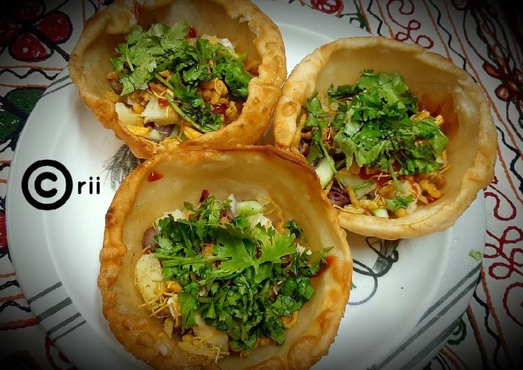 Recipe of Super Quick Homemade KATORI CHAAT- Lucknow-e- chaat