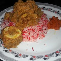 A picture of Biryani #arabic dishes contest.