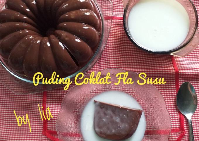 Puding Coklat Fla Susu