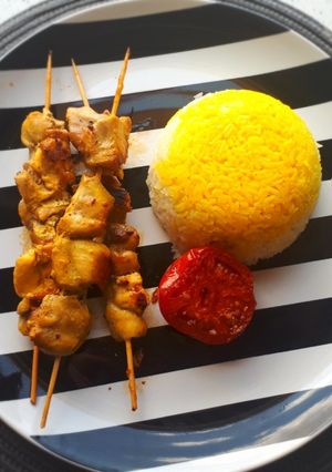 عکسی از دستور جوجه کباب تابه ای