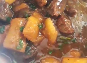 Foto de Carne de panela com mandioca