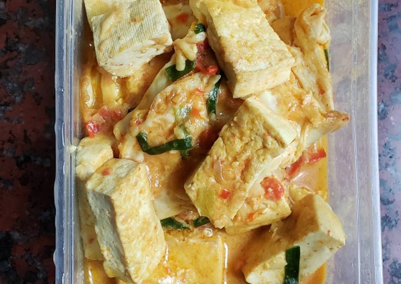 Lodeh Tahu dan Telur Ceplok