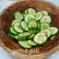 A picture of English Cucumber Salad.