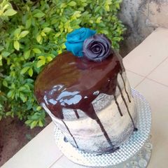 A picture of Chocolate ganache.