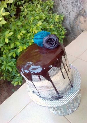 A picture of Chocolate ganache.