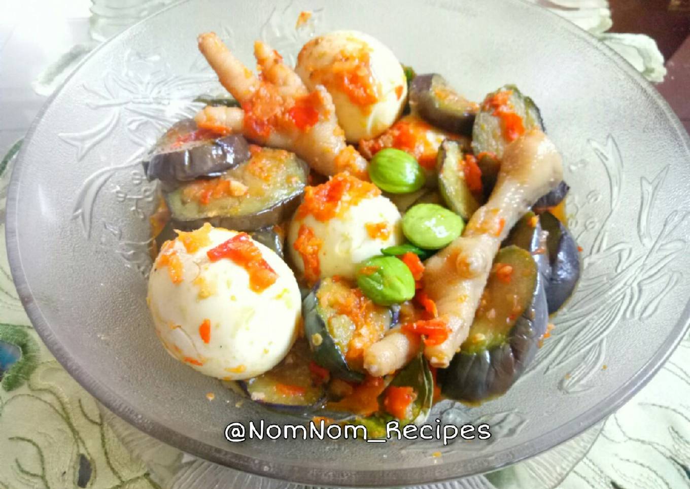 BALORONGKERPET (Balado Telor Terong Ceker Pete)