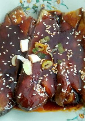Foto resep Donburi terong bakar