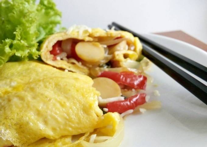 Tamagoyaki (telur gulung Isi) foto resep utama