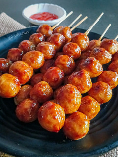 Foto resep Bakso Tempe Bakar Pedas