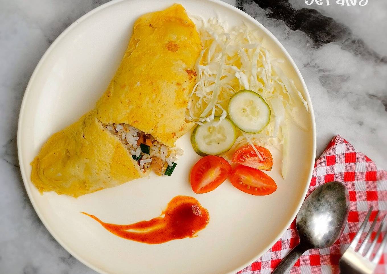 Omurice / Nasi Goreng ala Jepang