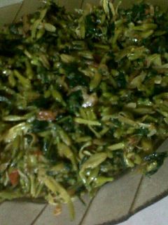 Foto resep Tumis bunga + daun pepaya udang rebon