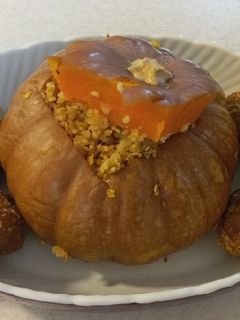 عکسی از دستور کدو حلوایی شکم پر شب یلدایی 🍁😍🍁