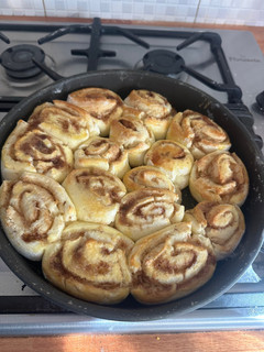 Una foto de Roll de canela sin gluten
