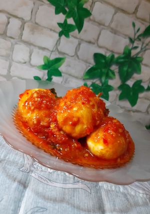 Foto resep Balado telor pedas