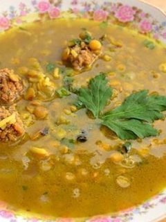 عکسی از دستور سوپ انار لیلی پز