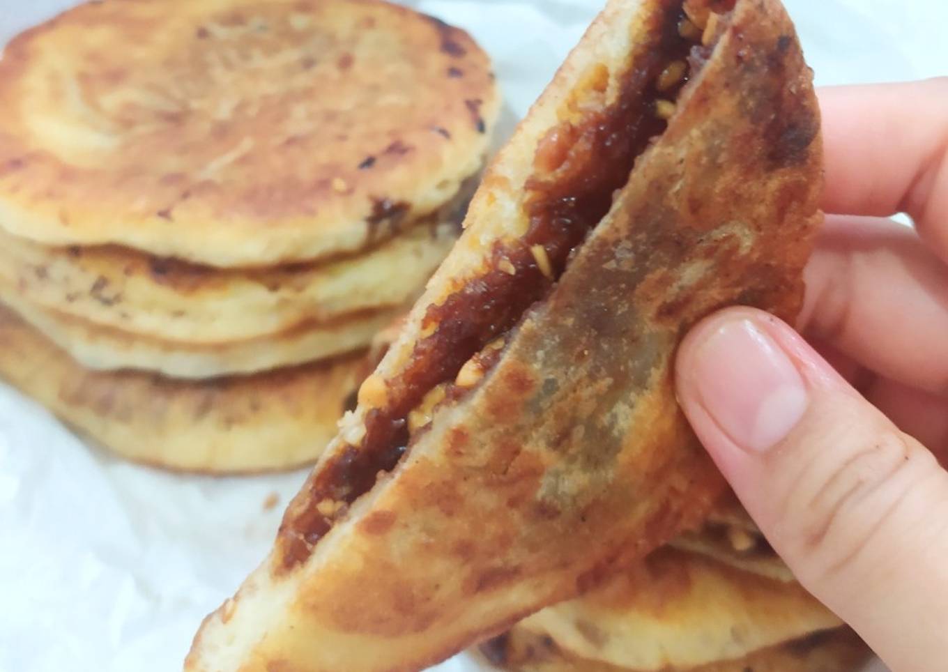 Hotteok (Korean Sweet Pancake ������)_ Resep dari Ahjumma Korea������