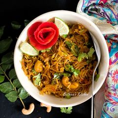 A picture of Tomato Vermicelli Upma.
