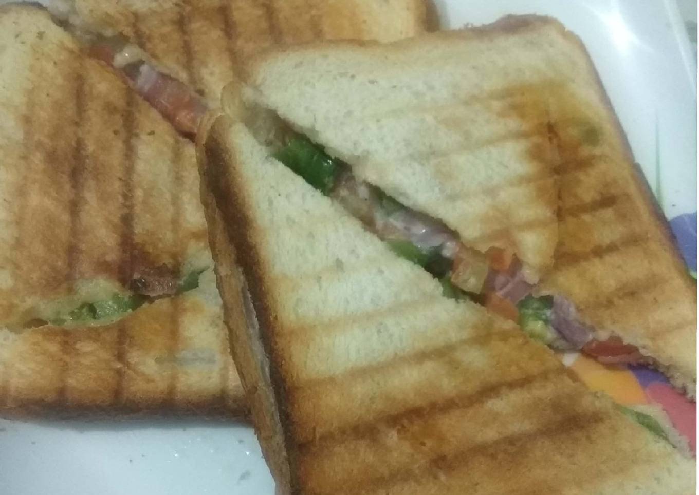 Malai veggis sandwich