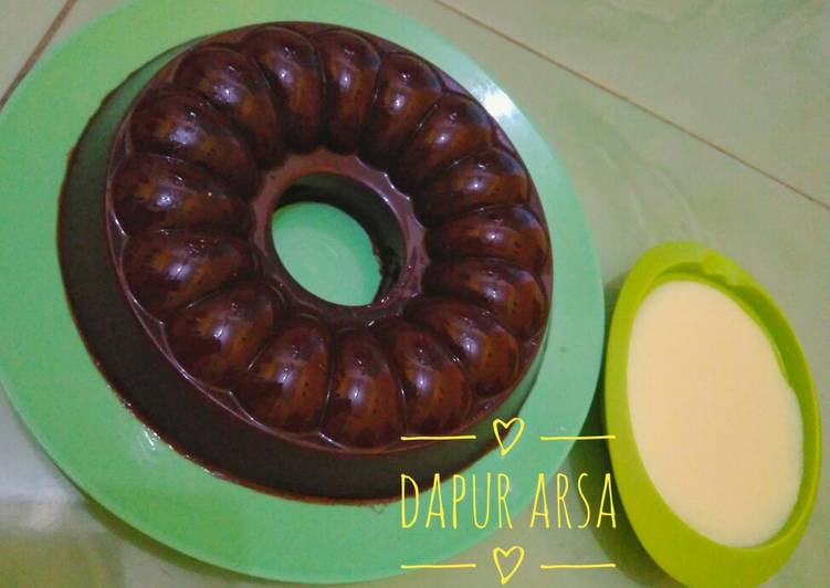 Resep Puding coklat vla susu, Sempurna