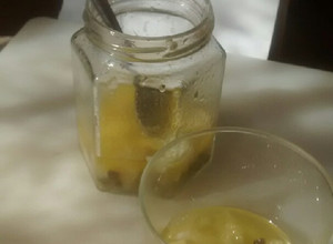 A picture of Lemon peel pickle.
