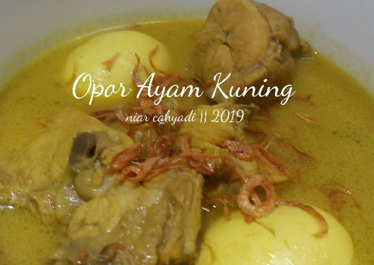 Cara Gampang mengolah Opor Ayam Kuning, Lezat Sekali