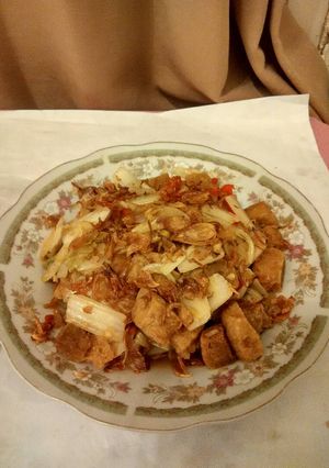 Foto resep Tumis Sawi Putih Tahu Tuna