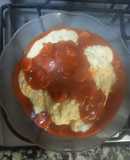 Polenta con Salsa de Salchichas Picantes