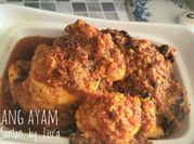 Gambar rendang ayam tanpa santan