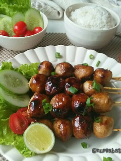 Foto resep Sate Baso (Baso Bakar) #postingrame2_sate