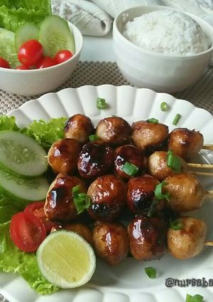 Foto resep Sate Baso (Baso Bakar) #postingrame2_sate
