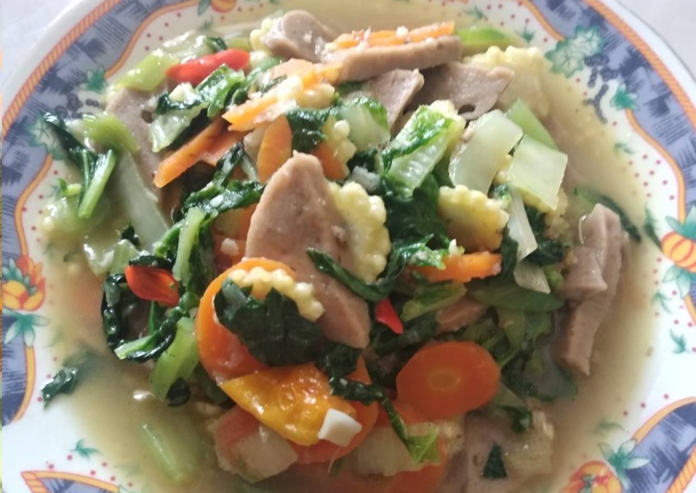 Capcay kuah sederhana