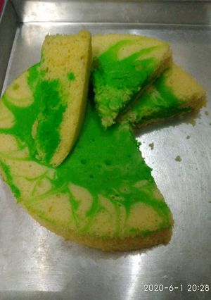 Foto resep Bolu kukus pandan susu takaran sendok