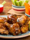 Bombones de polloBBQ con picante