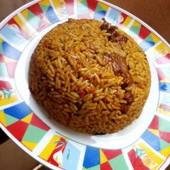 A picture of Dafaduka(Party jallof rice).