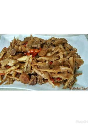 Foto resep Tumis Jamur Tiram Sossis Rempela PedasManis