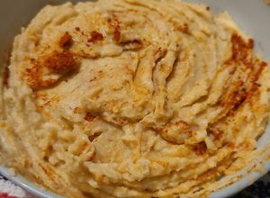 Una foto de Hummus de garbanzo