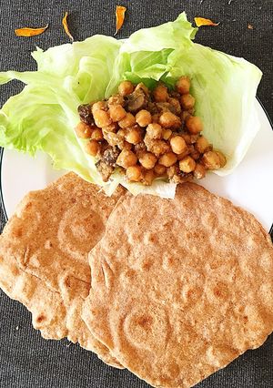 Hình của món Tacos cari chickpeas.