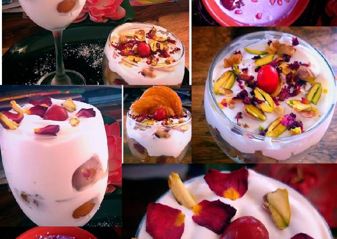 Step-by-Step Guide to Make Any-night-of-the-week Gulab Jamun Parfait and Purple Smoothie