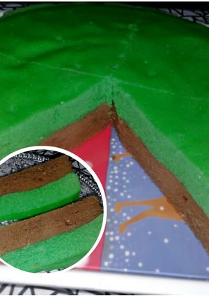 Foto resep Bolu mocca pandan