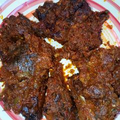 A picture of Peppered chicken.